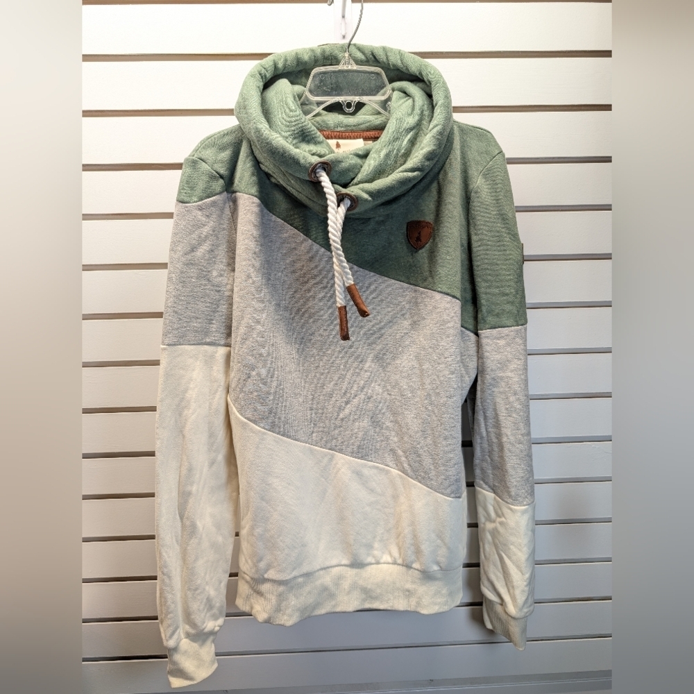 Wanakome Women's Selene Asymmetrical Color Bl Hoodie Sweatshirt Size XXL EUC